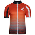 Trail Blaze Red-White-Black Gradient - Front - Dare 2B Mens Virtuosity Short-Sleeved Jersey