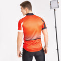 Trail Blaze Red-White-Black Gradient - Back - Dare 2B Mens Virtuosity Short-Sleeved Jersey