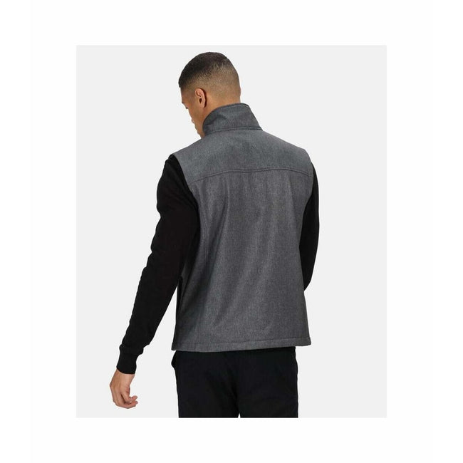 Grey Marl - Lifestyle - Regatta Mens Flux Marl Softshell Body Warmer