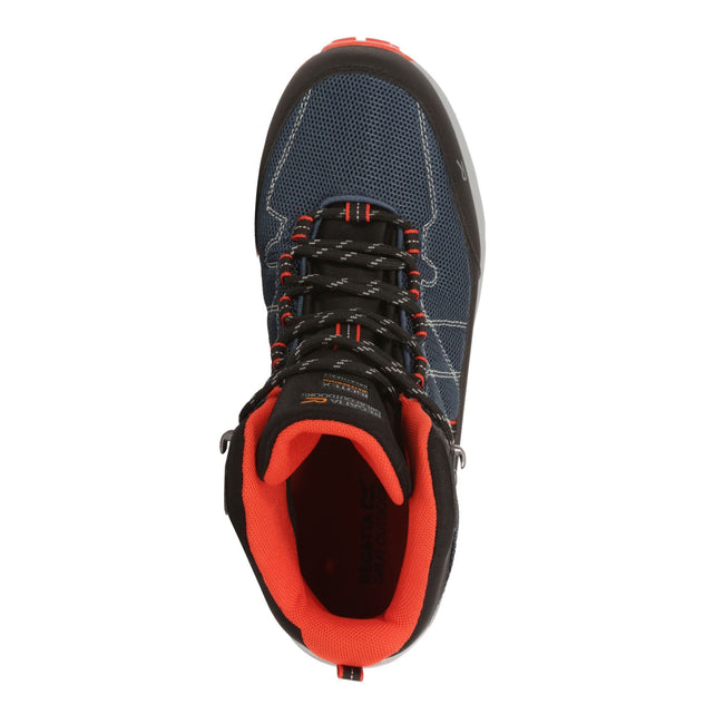 Moonlight Denim-Orange - Back - Regatta Mens Samaris Lite Walking Boots
