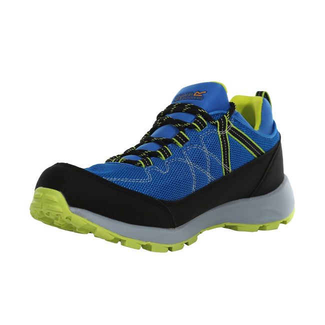 Hawaiian Blue-Electric Lime - Lifestyle - Regatta Mens Samaris Lite Walking Shoes