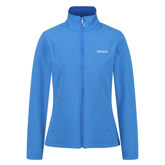 Sonic Blue - Front - Regatta Womens-Ladies Connie V Softshell Walking Jacket