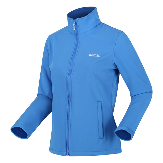 Sonic Blue - Pack Shot - Regatta Womens-Ladies Connie V Softshell Walking Jacket