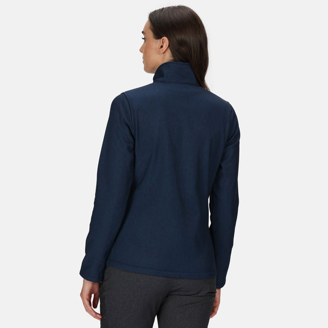 Navy - Pack Shot - Regatta Womens-Ladies Connie V Softshell Walking Jacket