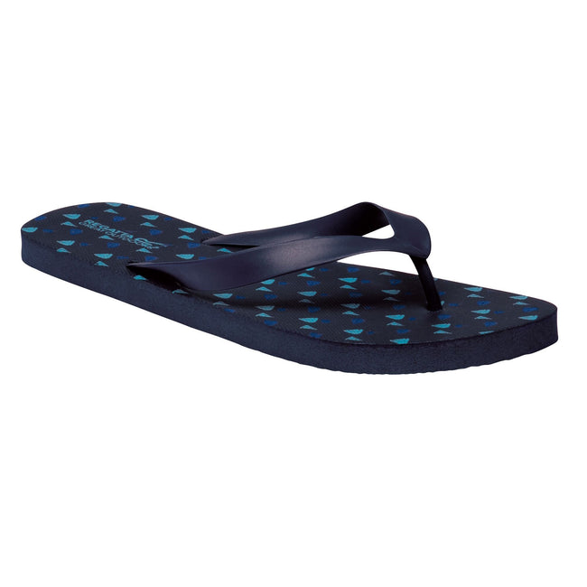 Navy-Maui Blue - Front - Regatta Mens Bali Flip Flops