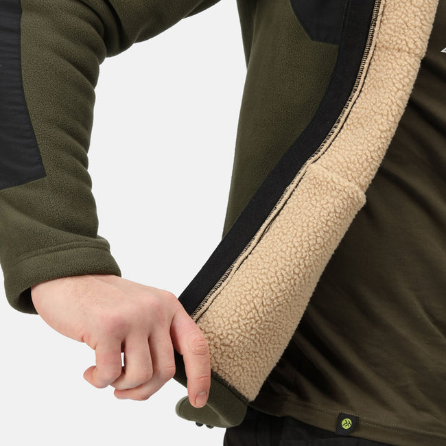 Dark Khaki-Black - Lifestyle - Regatta Mens Garrison Hooded Jacket