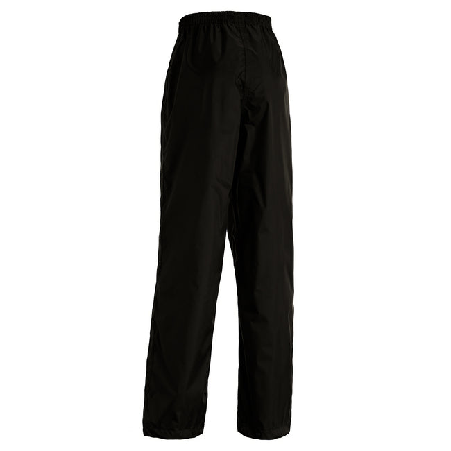Black - Back - Regatta Childrens-Kids Packaway Rain Trousers