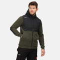 Dark Khaki-Black - Side - Regatta Mens Tactical Threads Major Hoodie