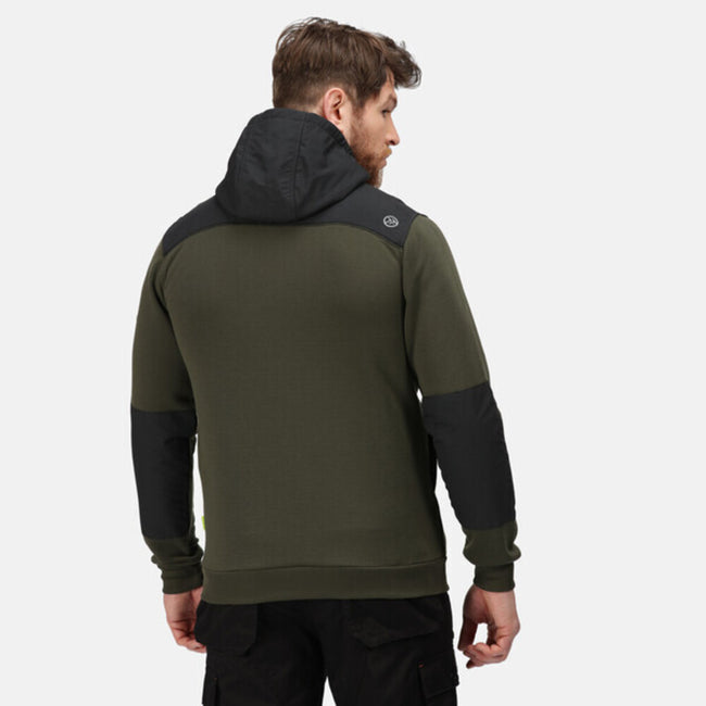 Dark Khaki-Black - Lifestyle - Regatta Mens Tactical Threads Major Hoodie