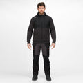 Ash-Black - Back - Regatta Mens Tactical Threads Major Hoodie