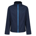 Navy-French Blue - Front - Regatta Mens Eco Ablaze Soft Shell Jacket
