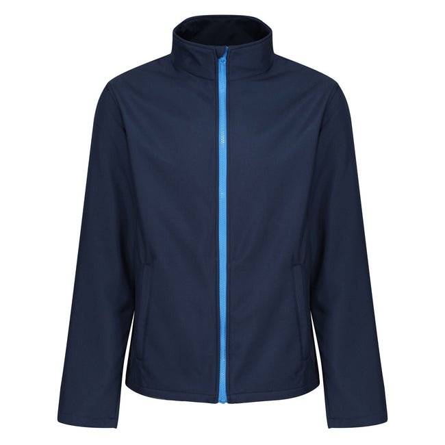 Navy-French Blue - Front - Regatta Mens Eco Ablaze Soft Shell Jacket