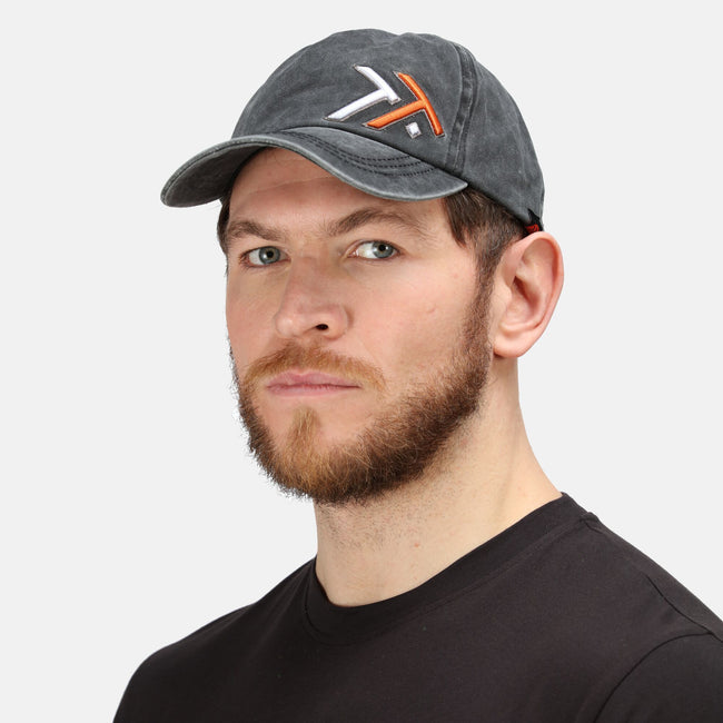 Black-Magma Orange - Back - Regatta Mens Tactical Baseball Cap
