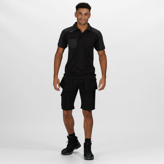 Black - Back - Tactical Threads Mens Incursion Cargo Shorts