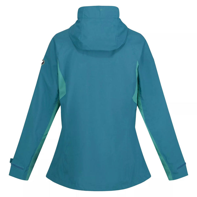 Turquoise-Enamel - Back - Regatta Womens-Ladies Britedale Waterproof Jacket