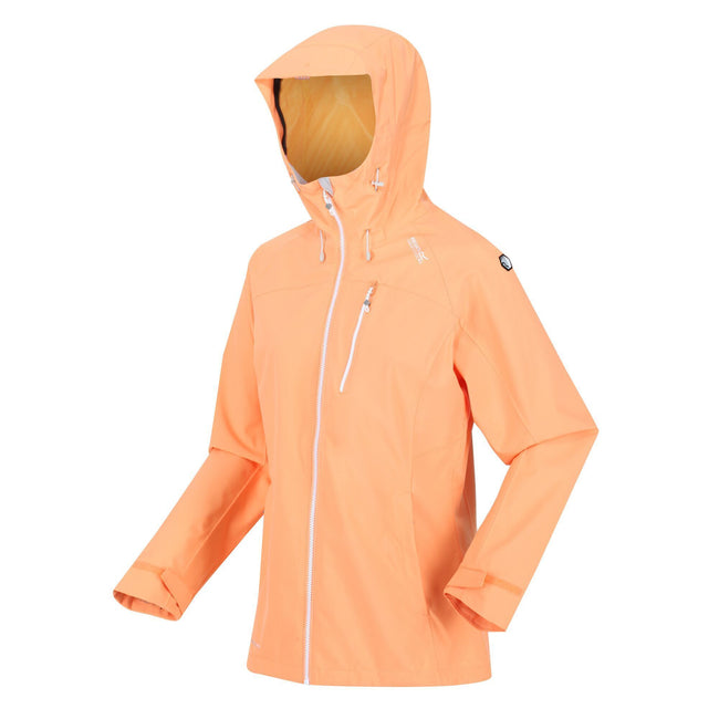 Papaya - Side - Regatta Womens-Ladies Britedale Waterproof Jacket