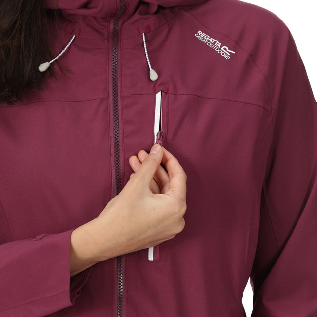 Amaranth Haze - Side - Regatta Womens-Ladies Britedale Waterproof Jacket