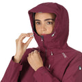 Amaranth Haze - Close up - Regatta Womens-Ladies Britedale Waterproof Jacket