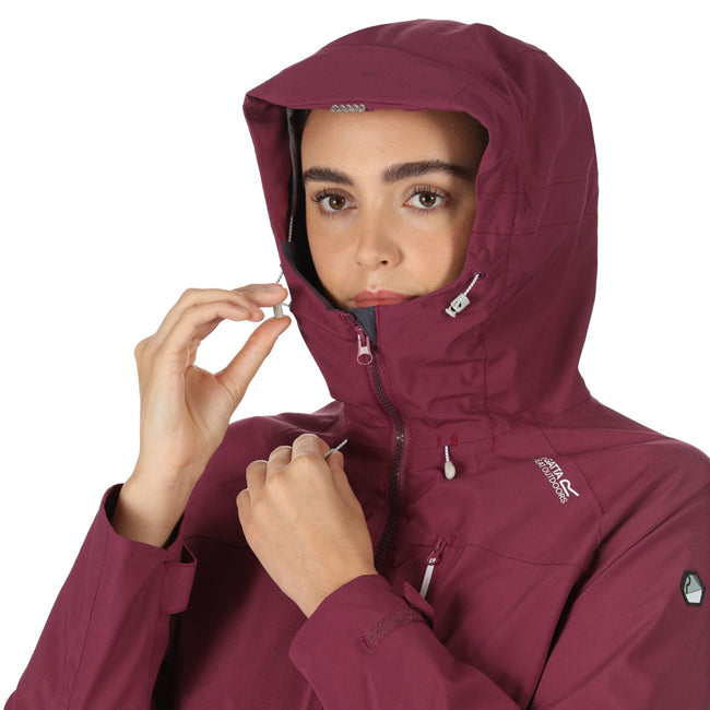 Amaranth Haze - Close up - Regatta Womens-Ladies Britedale Waterproof Jacket