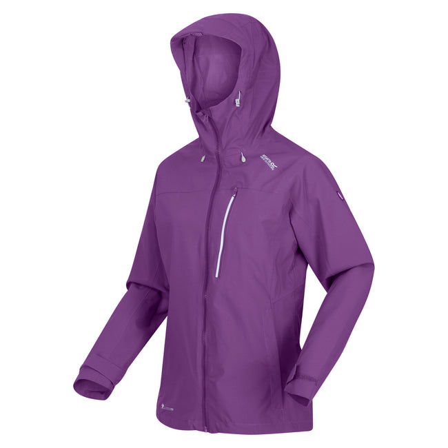 Plum Jam - Side - Regatta Womens-Ladies Britedale Waterproof Jacket