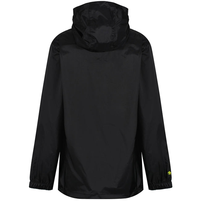 Black - Back - Regatta Childrens-Kids Packaway Waterproof Jacket