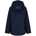 Navy - Back - Regatta Childrens-Kids Packaway Waterproof Jacket