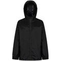Black - Front - Regatta Childrens-Kids Packaway Waterproof Jacket