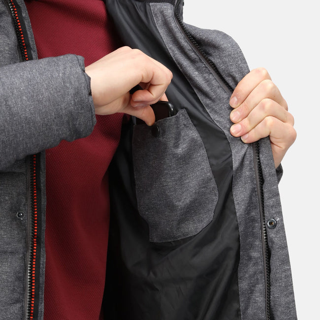 Rhino Marl - Pack Shot - Regatta Mens Aban Insulated Parka
