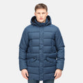Dark Denim - Back - Regatta Mens Aban Insulated Parka
