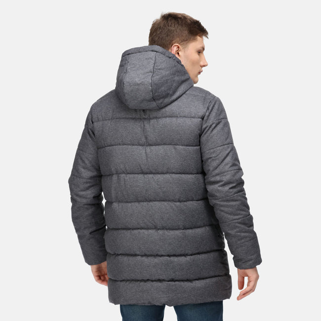 Rhino Marl - Back - Regatta Mens Aban Insulated Parka