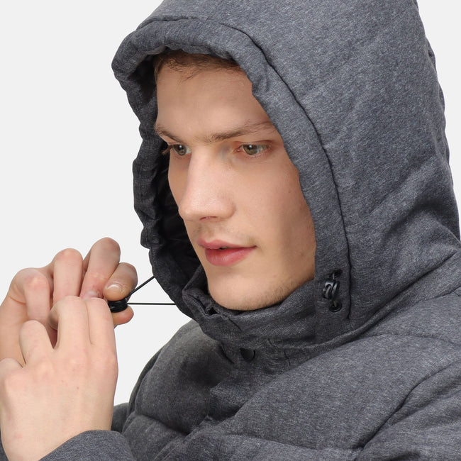 Rhino Marl - Side - Regatta Mens Aban Insulated Parka