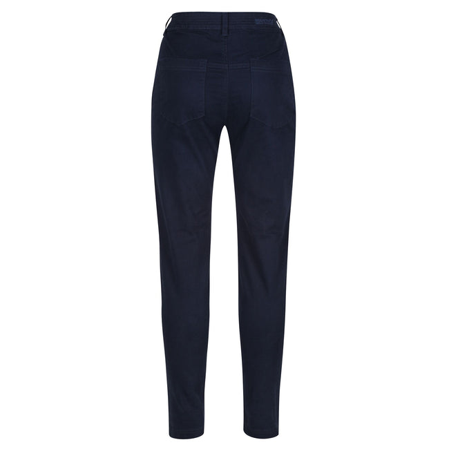 Navy - Pack Shot - Regatta Womens-Ladies Katonya Jeans