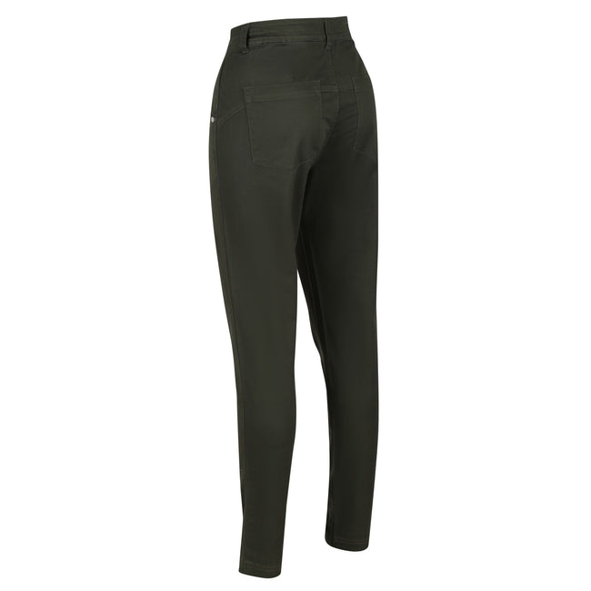 Dark Khaki - Side - Regatta Womens-Ladies Katonya Jeans