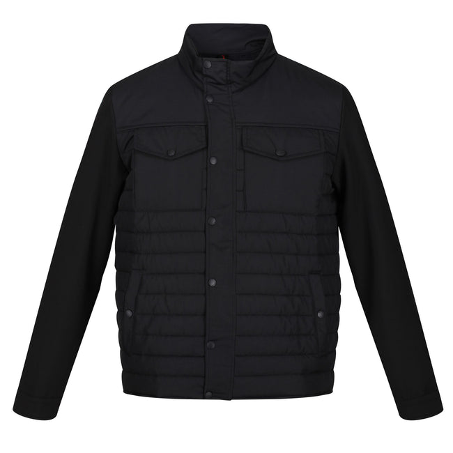 Black - Front - Regatta Mens Kadir Quilted Insulated Jacket