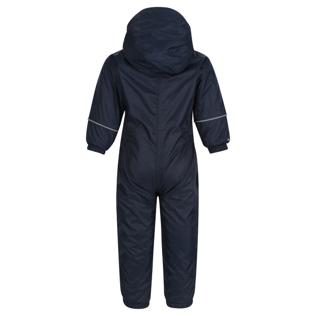 Navy - Back - Regatta Childrens-Kids Splash-it Puddle Suit