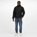 Black-Ash - Side - Regatta Mens Eco Dover Waterproof Insulated Jacket