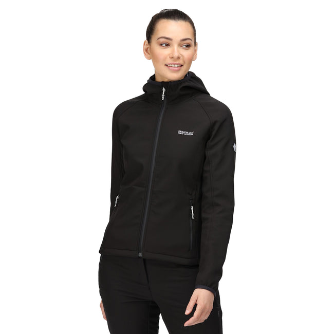 Black - Lifestyle - Regatta Womens-Ladies Ared III Soft Shell Jacket