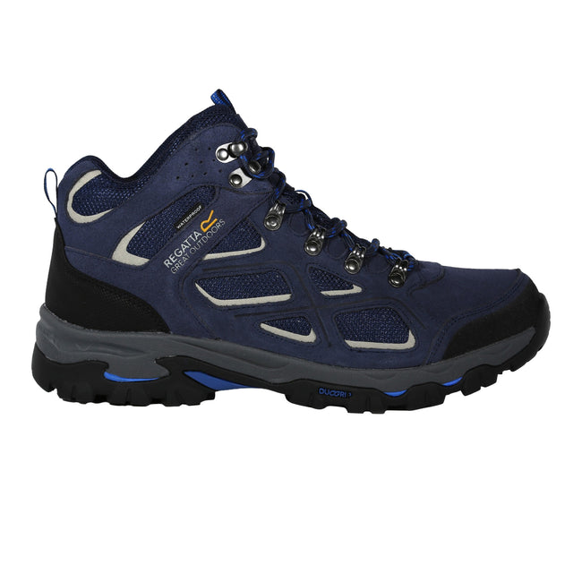 Navy-Oxford Blue - Back - Regatta Mens Tebay Suede Walking Boots