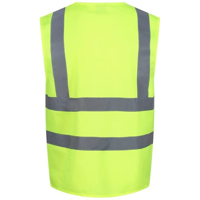 Yellow - Back - Regatta Mens Hi-Vis Vest
