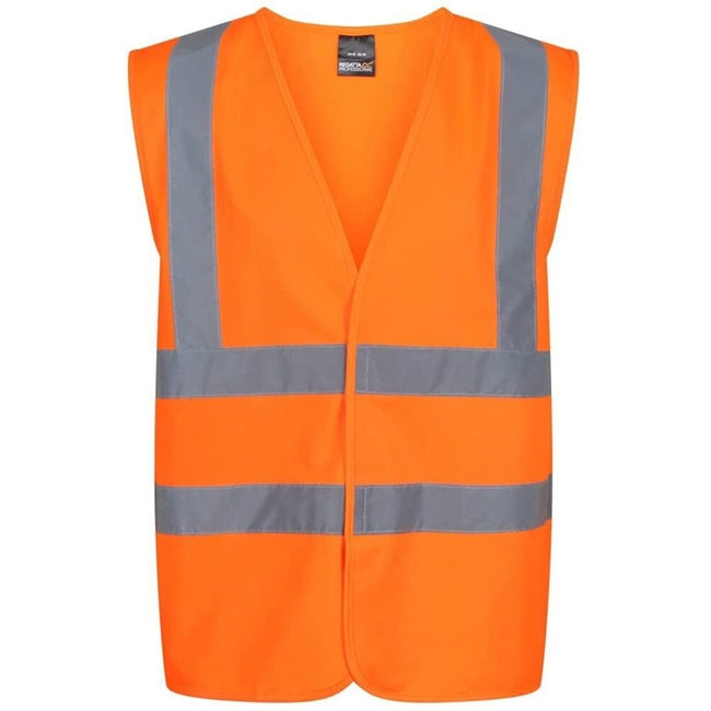 Orange - Front - Regatta Mens Hi-Vis Vest