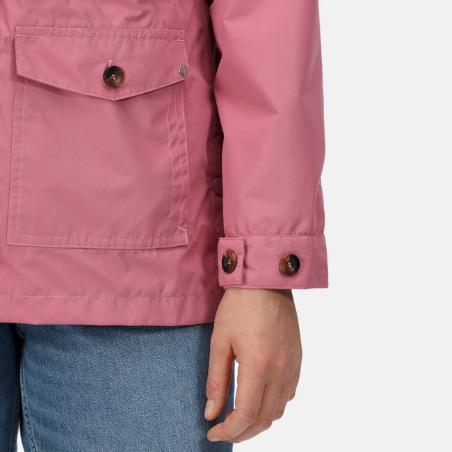 Heather Rose - Close up - Regatta Womens-Ladies Nahla Waterproof Jacket