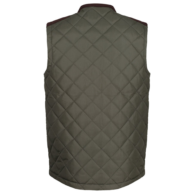 Dark Khaki - Pack Shot - Regatta Mens Moreton Quilted Body Warmer