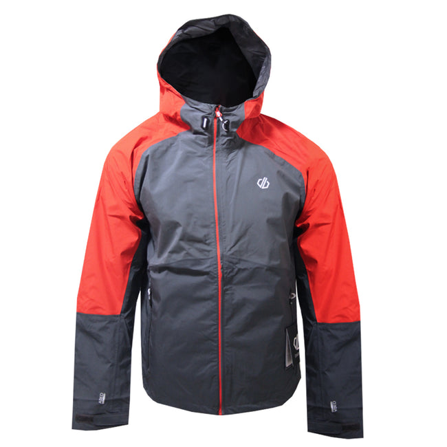 Trail Blaze Red-Ebony Grey - Front - Dare 2B Mens Mediant Cycling Jacket