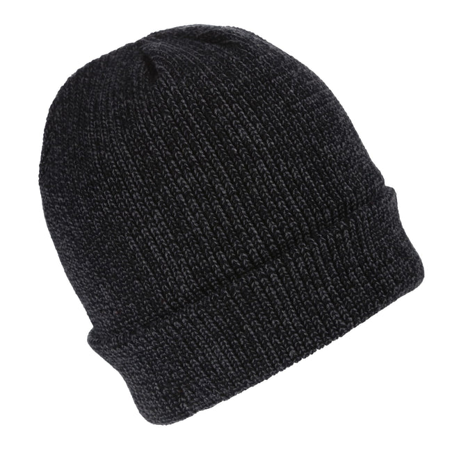 Black - Side - Regatta Mens Tactical Knitted Beanie