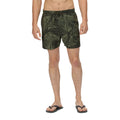 Capulet - Front - Regatta Mens Loras Leaf Print Swim Shorts