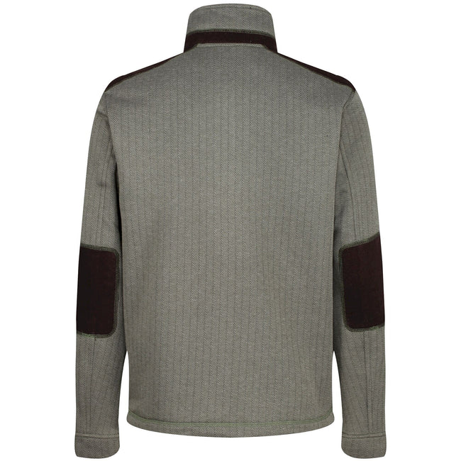 Dark Khaki - Pack Shot - Regatta Mens Holbeck Half Zip Fleece Top