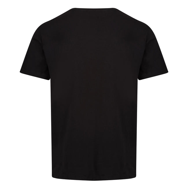 Black - Back - Regatta Mens Breezed Printed T-Shirt