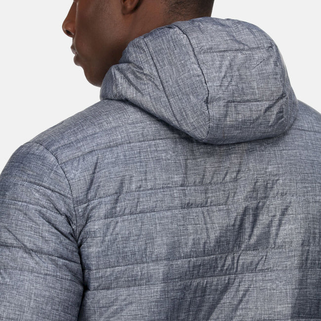 Gray - Close up - Regatta Mens Firedown Padded Jacket