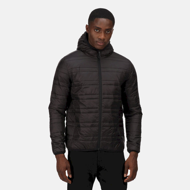 Black - Back - Regatta Mens Firedown Padded Jacket
