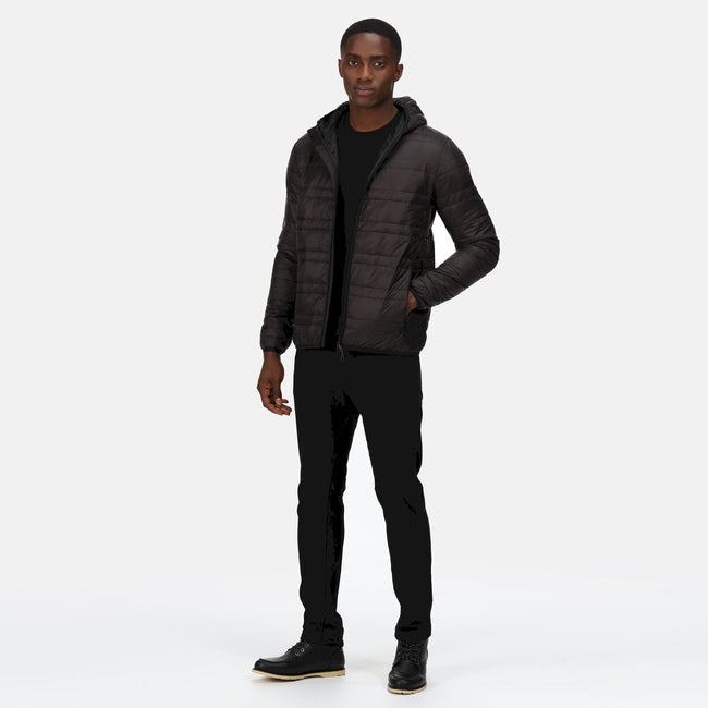 Black - Lifestyle - Regatta Mens Firedown Padded Jacket